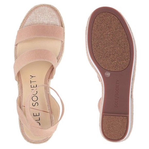 NEW Sole Society Platform Wedge Sandal Szs 8 & 8.5 - Picture 4 of 6